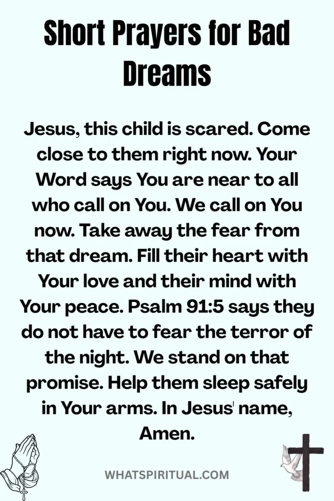 Short Prayers for Bad Dreams